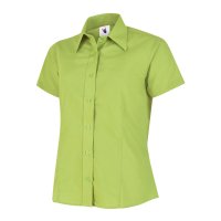 Damen Poplin Kurzarm Bluse 120 g/m²