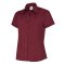 Damen Poplin Kurzarm Bluse Burgund 2XL 120 g/m²