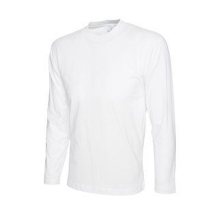 Classic Langarmshirt Weiß 2XL 180 g/m² 100 % Baumwolle