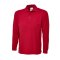 Classic langarm Poloshirt Rot 2XL 220 g/m²