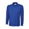 Classic langarm Poloshirt Royalblau 2XL 220 g/m²