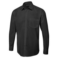 Herren Poplin Langarm Hemd 120 g/m² 65 % Polyester