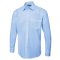 Herren Poplin Langarm Hemd Hellblau 14,5 120 g/m² 65 % Polyester