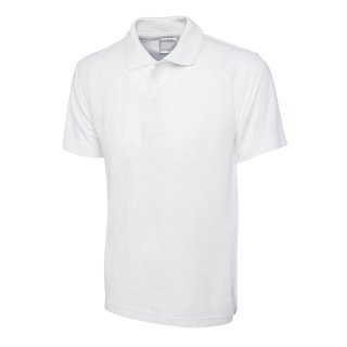 Herren Active Baumwoll-Poloshirt Weiß 2XL 180 g/m² 100 % Baumwolle