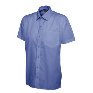 Herren Poplin Kurzarmshirt 120 g/m²