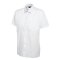 Herren Poplin Kurzarmshirt Weiß 15 120 g/m²