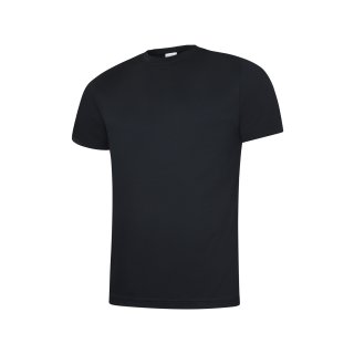 Herren Ultra atumgsaktives T-Shirt Schwarz 2XL 140 g/m² 100 % Polyester