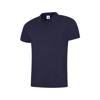 Herren Ultra atmungsaktives Polo-Arbeitsshirt Marineblau 2XL 200 g/m² 100 % Polyester