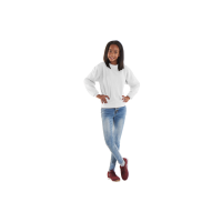 Kinder UX Sweatshirt Weiß 11/13 Jr. 280 g/m²