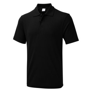 UX Poloshirt Schwarz 2XL 180 g/m²