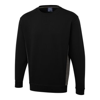 Sweatshirt zweifarbig Schwarz/Anthrazit 2XL 280 g/m²