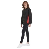 Sweatshirt zweifarbig Schwarz/Rot 2XL 280 g/m²