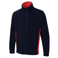 Full Zip Fleecejacke zweifarbig 280 g/m² 100 % Polyester