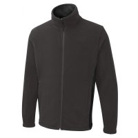 Full Zip Fleecejacke zweifarbig Anthrazit/Schwarz 2XL 280 g/m² 100 % Polyester