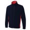 Full Zip Fleecejacke zweifarbig Marineblau/Rot 2XL 280 g/m² 100 % Polyester