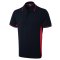 Poloshirt zweifarbig Marineblau/Rot 2XL 200 g/m²