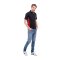 Poloshirt zweifarbig Marineblau/Rot 2XL 200 g/m²