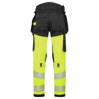 Portwest EV4 Warnschutz Stretch Bundhose Klasse 1 mit abnehmbaren Holstertaschen  Regulär Gelb 28