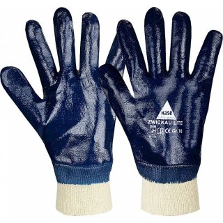 Hase Handschuhe Gelb/Blau Nitril "Zwickau Lite"