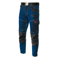 jeans stretch arbeitshose blau vordere ansicht