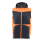 Sara Workwear Arbeitsweste hybrid "COMFORT PLUS" 260 g/m² mit Reflexstreifen graphite/orange L