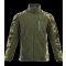 Sara Workwear Fleece Arbeitsjacke "STANDARD PLUS" 280 g/m² 100% Polyester mit Reflexstreifen camo grün/olive L