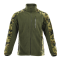 Sara Workwear Fleece Arbeitsjacke "STANDARD PLUS" 280 g/m² 100% Polyester mit Reflexstreifen camo grün/olive L