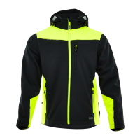 Sara Workwear Softshell-Jacke "COMFORT PLUS" 350 g/m² 95% Polyester mit Reflexstreifen