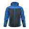 Sara Workwear Softshell-Jacke "COMFORT PLUS" 350 g/m² 95% Polyester mit Reflexstreifen mittelblau/anthrazit L