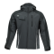 Sara Workwear Softshell-Jacke "STANDARD PLUS" 280 g/m² 95% Polyester mit Reflexstreifen graphite/schwarz L