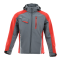 Sara Workwear Softshell-Jacke "STANDARD PLUS" 280 g/m² 95% Polyester mit Reflexstreifen dunkelgrau/rot L