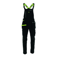 Sara Workwear Latzhose "MONTER" 280 g/m² 65% Polyester mit Reflexstreifen