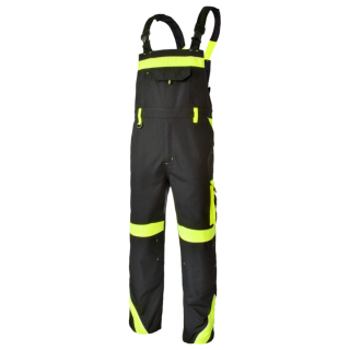 Classic-vis Warnschutz-Latzhose gelb 270 g/m²