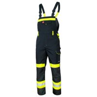 Classic-vis moderne Warnschutz-Latzhose 270 g/m²