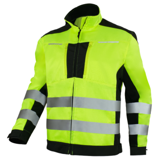 Flash Warnschutz-Arbeitsjacke mit 4 Taschen aus Polyester 260 g/m²