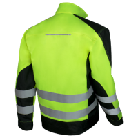 Flash Warnschutz-Arbeitsjacke mit 4 Taschen aus Polyester...