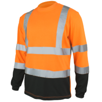 High Visibility Warnschutz Langarm-Shirt 175 g/m² Orange S