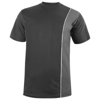 Classic Vis T-Shirt grau mit Reflexstreifen aus Baumwolle 160 g/m²