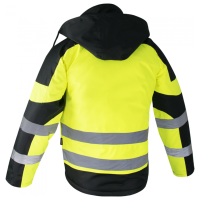 Jacke isolierte Winter Warnschutz-Arbeitsjacke aus PU