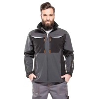 Packer Winter Softshell-Arbeitsjacke mit Brusttaschen aus...