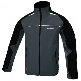 Professional Winter Softshell-Arbeitsjacke mit Reflexstreifen aus Elasthan 320 g/m²