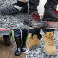 BPMAN Sicherheitshalbschuhe aus Rindsleder SB E SRC