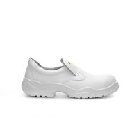 Elten Sicherheitshalbschuh WHITE Slipper Low ESD S2