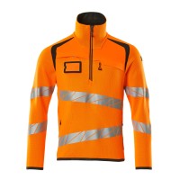 Mascot ACCELERATE SAFE Strickpullover mit kurzem Reißverschluss 19005 aus Synthetik 380 g/m²