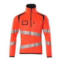 Mascot ACCELERATE SAFE Strickpullover mit kurzem Reißverschluss 19005 aus Synthetik 380 g/m²