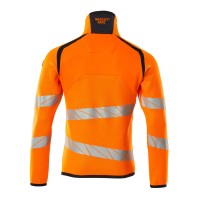 Mascot ACCELERATE SAFE Strickpullover mit kurzem Reißverschluss 19005-351 Orange/Schwarzblau 2XL 380 g/m²