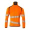 Mascot ACCELERATE SAFE Strickpullover mit kurzem Reißverschluss 19005-351 Orange/Schwarzblau 2XL 380 g/m²