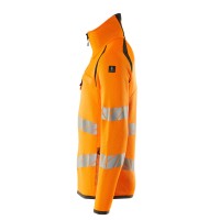 Mascot ACCELERATE SAFE Strickpullover mit kurzem Reißverschluss 19005-351 Orange/Dunkelanthrazit 2XL 380 g/m²