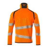 Mascot ACCELERATE SAFE Strickpullover mit kurzem Reißverschluss 19005-351 Orange/Dunkelanthrazit 2XL 380 g/m²