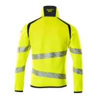 Mascot ACCELERATE SAFE Strickpullover mit kurzem Reißverschluss 19005-351 Gelb/Schwarzblau 2XL 380 g/m²